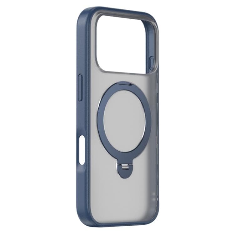 For iPhone 17 Pro ZGA 360 Pivot Holder Magsafe PC Hybrid TPU Phone Case(Blue) - Immagine 1