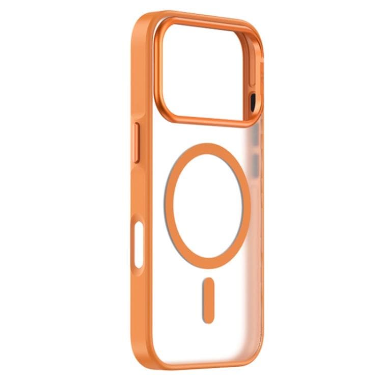 For iPhone 17 Pro ZGA Matte Clear Magsafe PC Hybrid TPU Phone Case(Orange) - Immagine 1