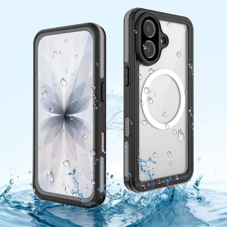 For iPhone 17 RedPepper V Series IP68 Waterproof Magnetic Phone Case(Black) - Immagine 1