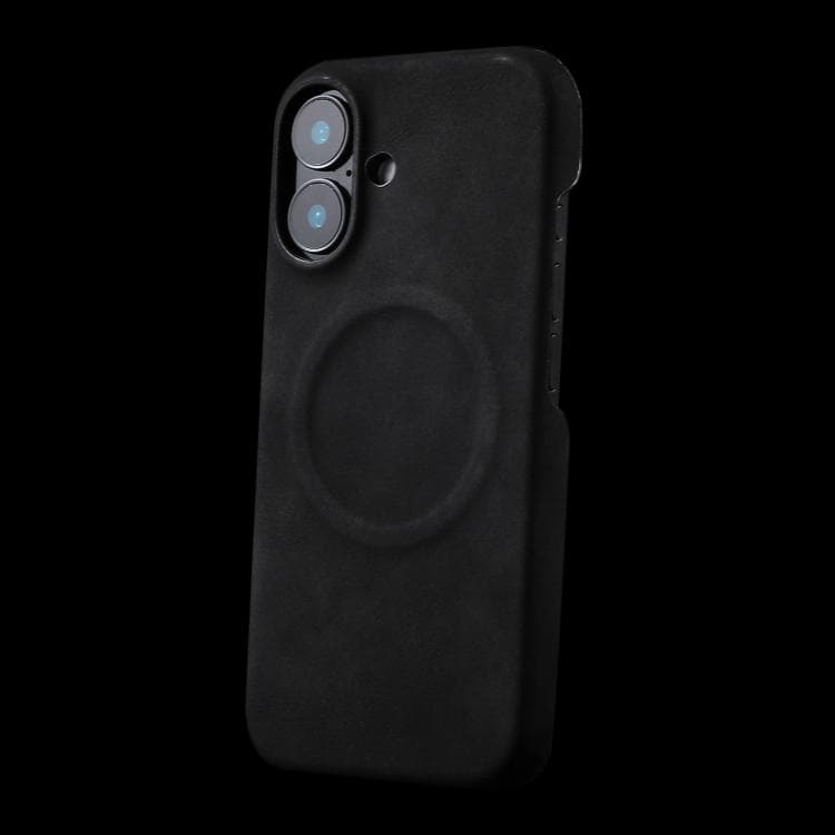For iPhone 17 Skin Feel Sheepskin MagSafe Magnetic Phone Case(Black) - Immagine 1