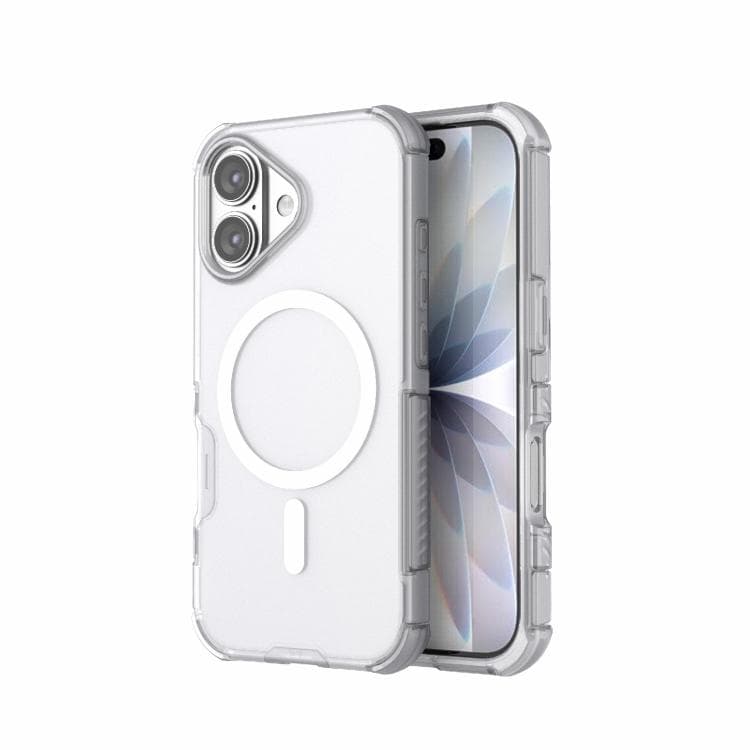 For iPhone 17 Skin-friendly Magnetic PC + TPU Hybrid Shockproof Phone Case(White) - Immagine 1