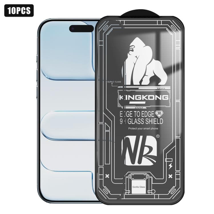 For iPhone Air 10pcs 3D Large Arc Edge Electroplated Explosion-Proof Scratch-Resistant Full-Screen HD Tempered Glass Film - Immagine 1