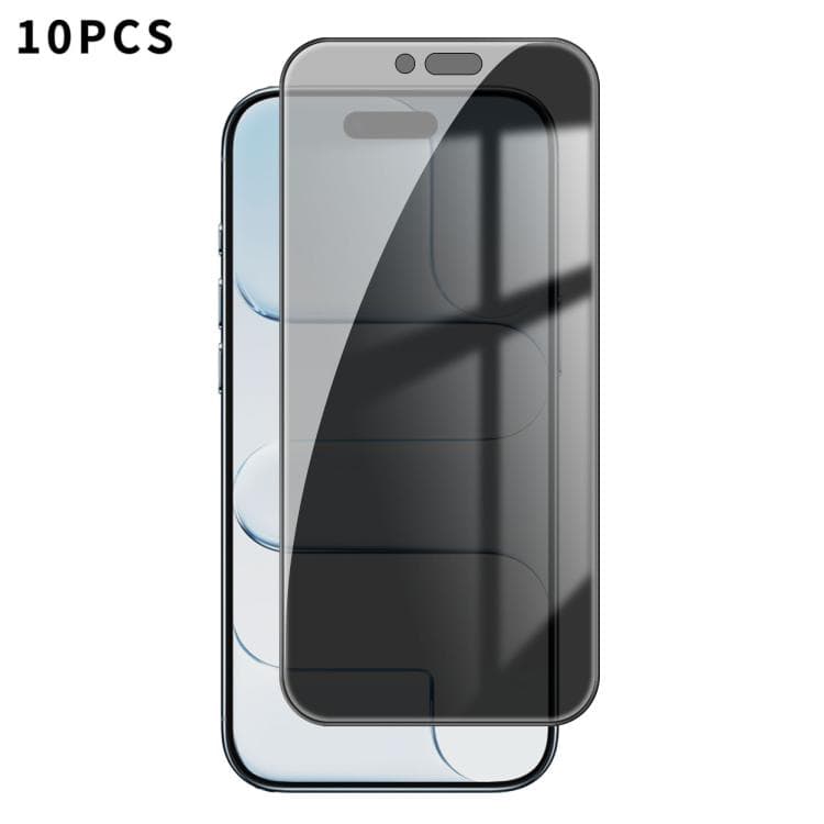 For iPhone Air 10pcs Kalebol High-Aluminum Screen-Printed Full-Coverage Black-Border Privacy Tempered Glass Film - Immagine 1