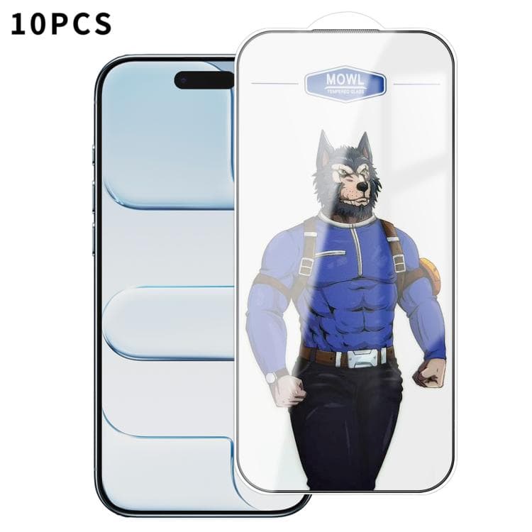 For iPhone Air 10pcs MOWL Explosion-Proof Anti-Fingerprint HD Tempered Glass Film - Immagine 1