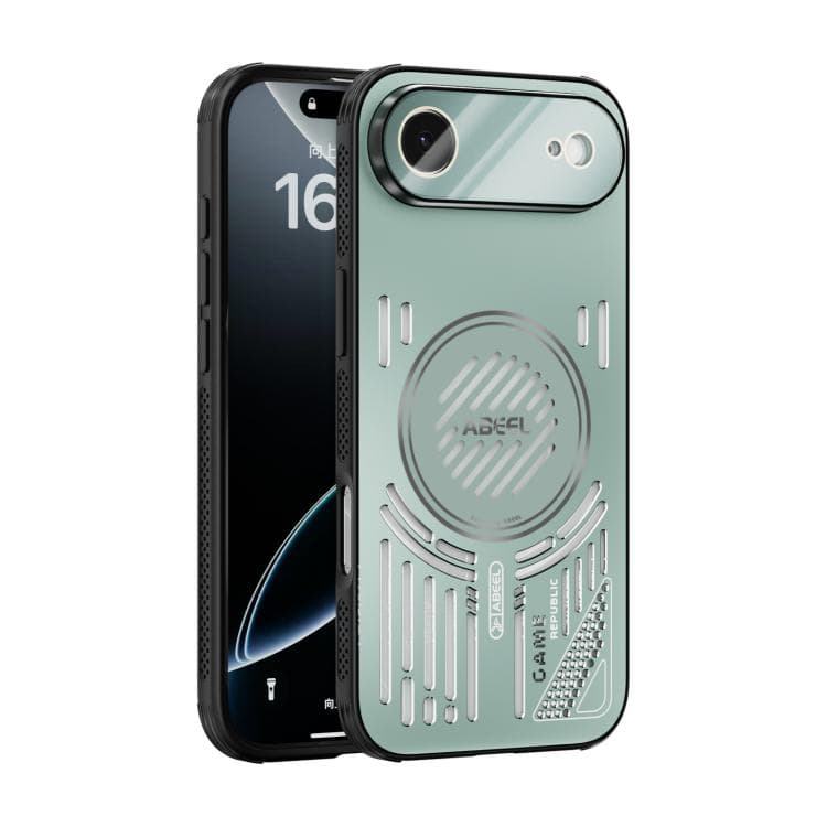 For iPhone Air ABEEL Ice Fox Series Magsafe Heat Sink Cooling Phone Case(Light Green) - Immagine 1