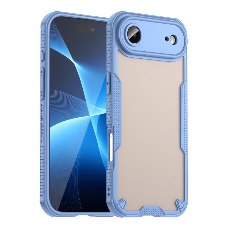For iPhone Air Armor Glaze PC Hybrid TPU Phone Case(Blue) - Immagine 1
