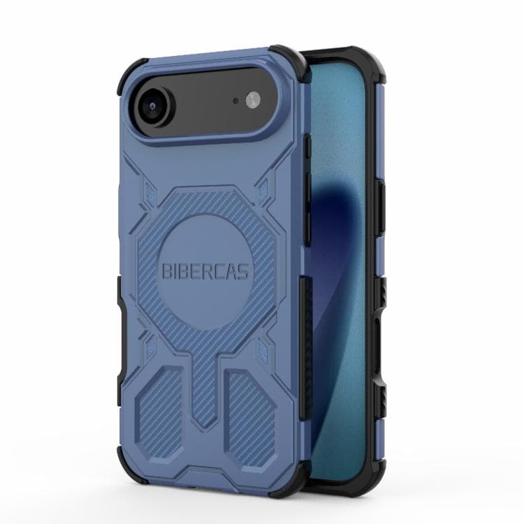 For iPhone Air BIBERCAS Real Color Series MagSafe Shockproof Phone Case(Blue) - Immagine 1