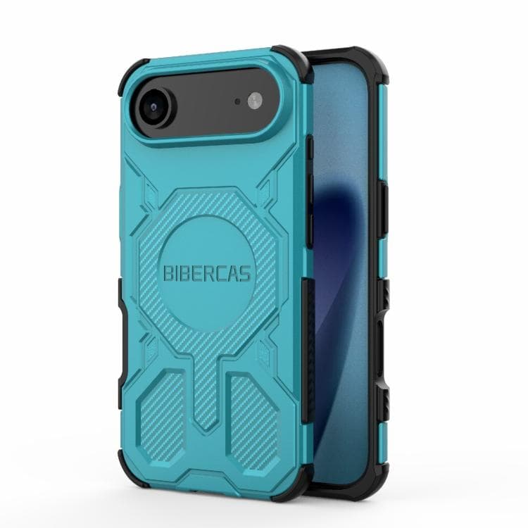 For iPhone Air BIBERCAS Real Color Series MagSafe Shockproof Phone Case(Green) - Immagine 1