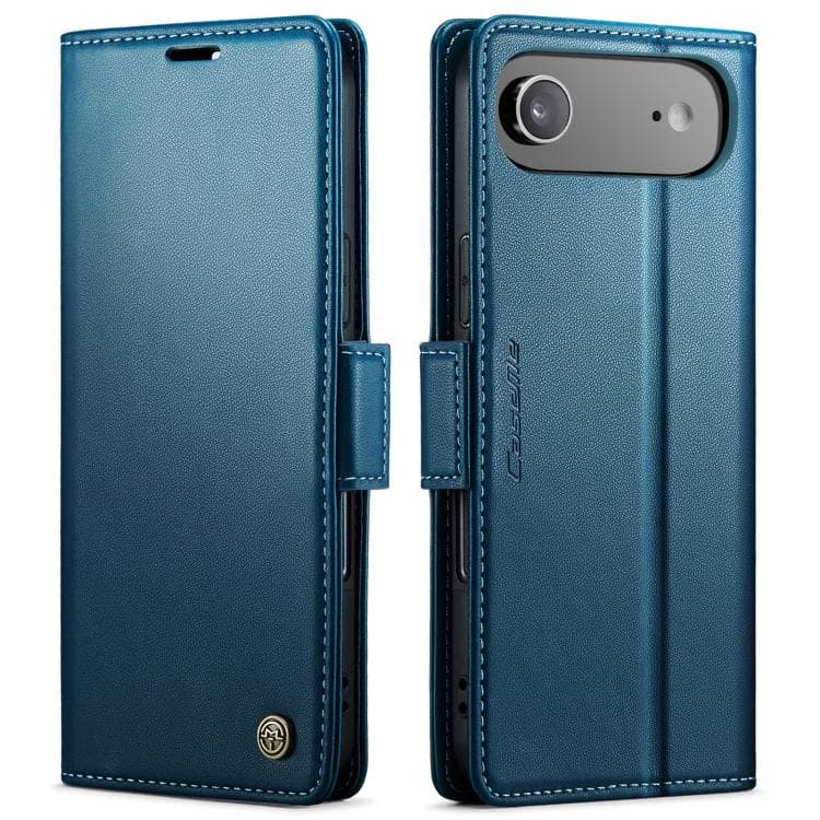 For iPhone Air CaseMe 023 Butterfly Buckle Litchi Texture RFID Anti-theft Leather Phone Case(Blue) - Immagine 1