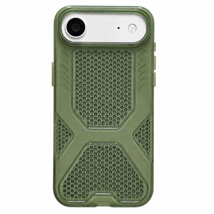 For iPhone Air Cool Jelly Heat Dissipation TPU Phone Case(Moss Green) - Immagine 1