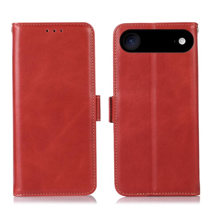 Custodia in pelle di mucca di prima qualità Crazy Horse per iPhone Air (Rosso) - Immagine 1