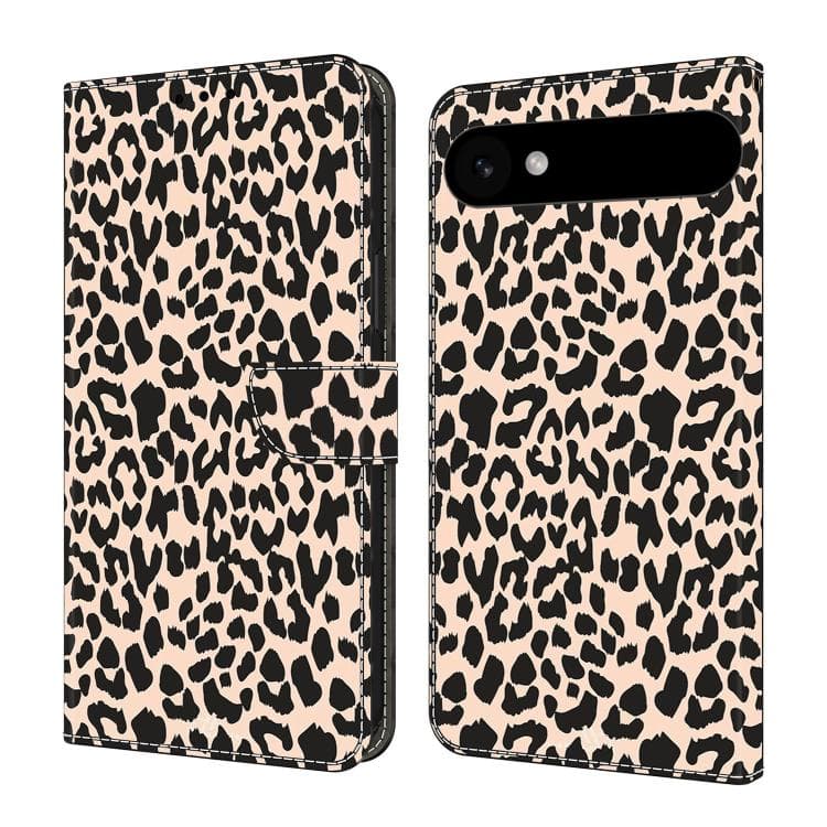For iPhone Air Crystal-Like Painted Vegan Leather Phone Case(Leopard Print) - Immagine 1