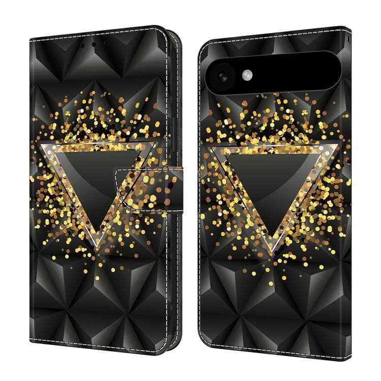 For iPhone Air Crystal-Like Painted Vegan Leather Phone Case(Rhombus) - Immagine 1
