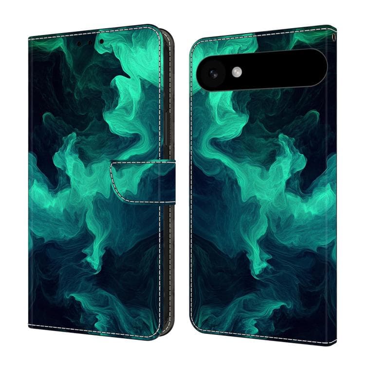 For iPhone Air Crystal-Like Painted Vegan Leather Phone Case(Smoke) - Immagine 1