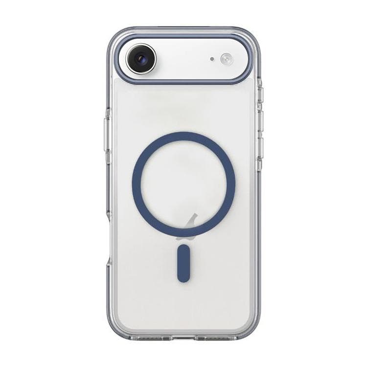 For iPhone Air Dual-Color PC Hybrid TPU Magnetic Phone Case(Dark Blue) - Immagine 1