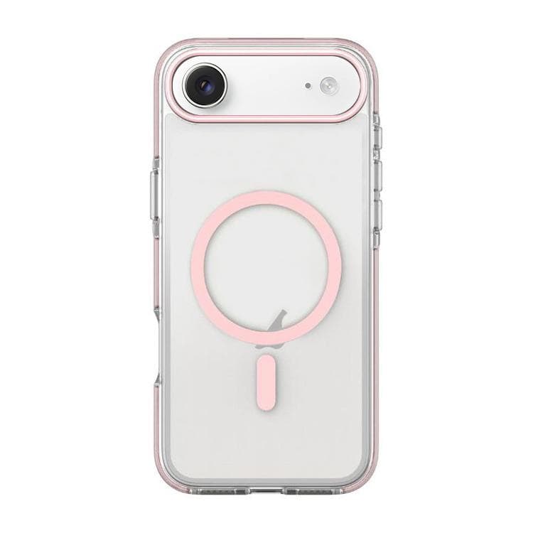 For iPhone Air Dual-Color PC Hybrid TPU Magnetic Phone Case(Pink) - Immagine 1