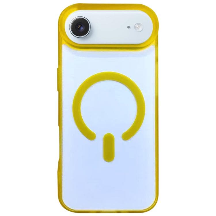 For iPhone Air Dual-Side Frosted MagSafe Clear Phone Case(Yellow) - Immagine 1