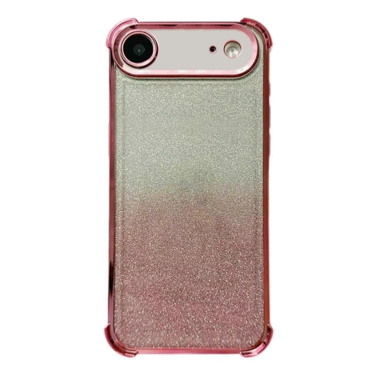 For iPhone Air Electrpolated Glitter Four-corner Shockproof Space TPU Phone Case(Gradient Pink) - Immagine 1