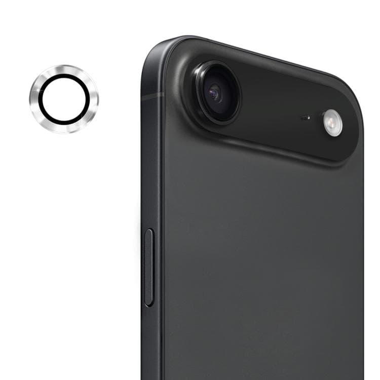 For iPhone Air ENKAY 9H Rear Lens Aluminium Alloy Tempered Glass Film(Silver) - Immagine 1