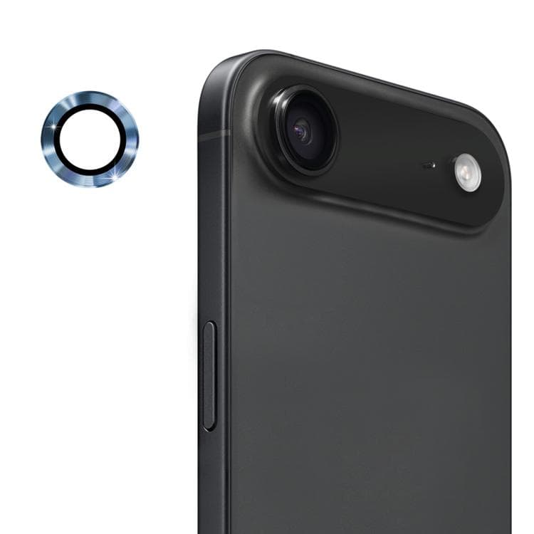 For iPhone Air ENKAY 9H Rear Lens Aluminium Alloy Tempered Glass Film(Titanium Blue) - Immagine 1