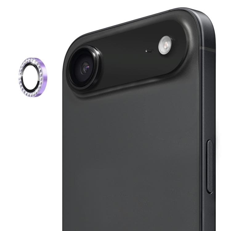 For iPhone Air ENKAY AR Anti-reflection Individual Diamond Ring Camera Lens Glass Full Film(Light Purple) - Immagine 1