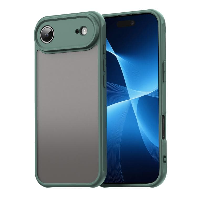 For iPhone Air Fan Dun Series TPU Hybrid PC Frosted Phone Case(Green) - Immagine 1