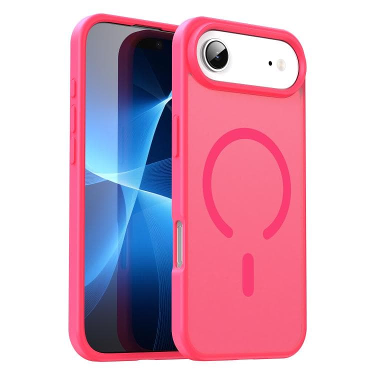 For iPhone Air Fanying Series PC Hybrid TPU Translucent Frosted MagSafe Phone Case(Rose Red) - Immagine 1