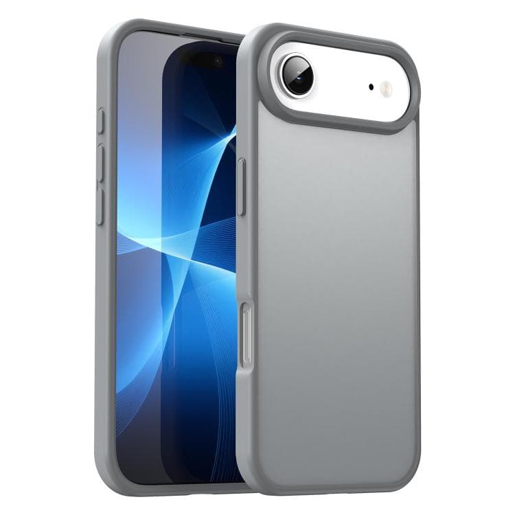 For iPhone Air Fanying Series PC Hybrid TPU Translucent Frosted Phone Case(Silver Grey) - Immagine 1