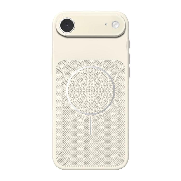 For iPhone Air Heat Dissipation Breathable Mesh Magnetic PC Phone Case(Beige) - Immagine 1