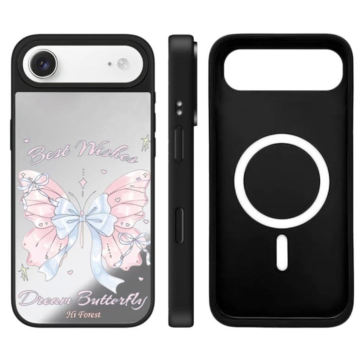 For iPhone Air Hi Forest Series Camera Control Button Mirror Magnetic Phone Case(Dream Butterfly) - Immagine 1