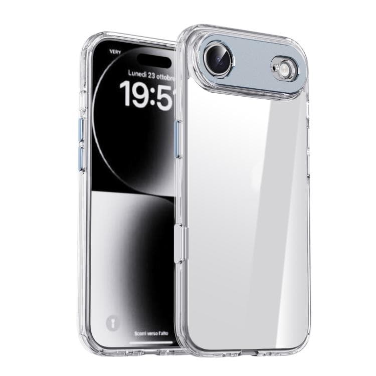 For iPhone Air iPAKY Mingxing Series Shockproof PC+TPU Phone Case(Transparent + Blue) - Immagine 1