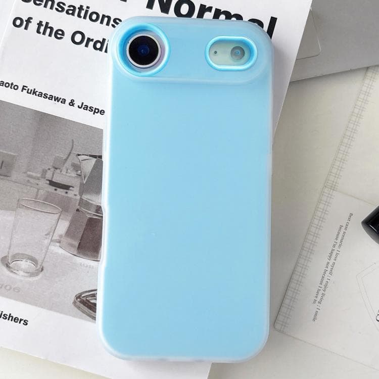 For iPhone Air Jelly Color Matte Feel PC Hybrid TPU Phone Case(Blue) - Immagine 1