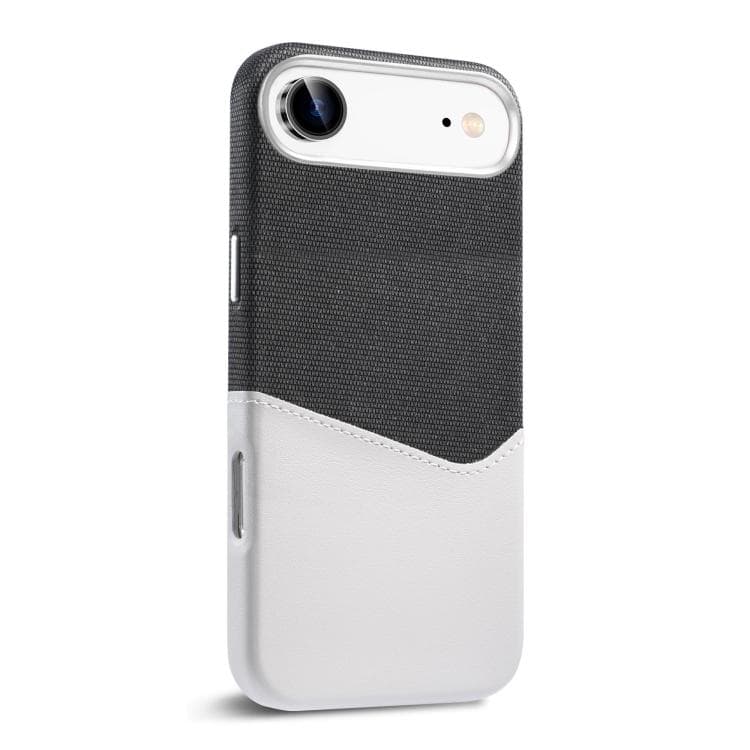 For iPhone Air Kalebol Cloth Textue Stitching Card Slot Magnetic Phone Case(Gray) - Immagine 1