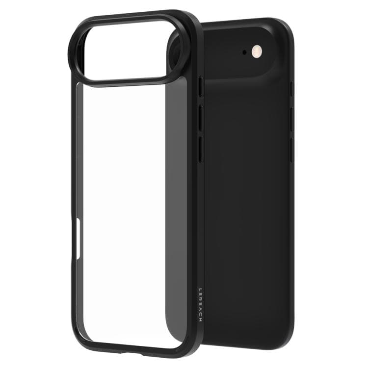 For iPhone Air LeReach TOC Clear Series Dual-Composite Armor TPU + Acrylic Shockproof Phone Case(Black) - Immagine 1
