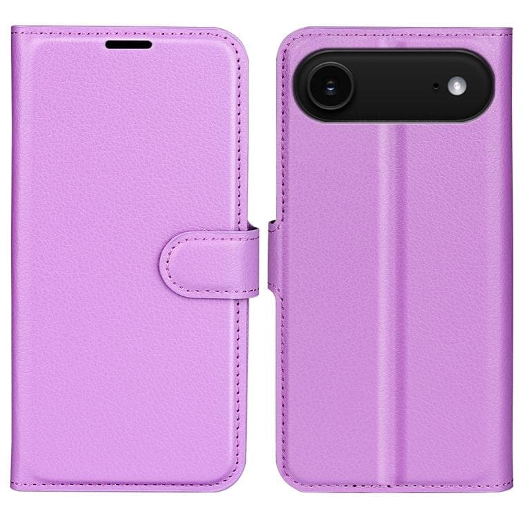 For iPhone Air Litchi Texture Horizontal Flip Leather Phone Case with Holder(Purple) - Immagine 1