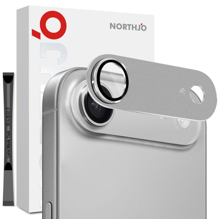 For iPhone Air NORTHJO Matte Camera Lens Metal Protector Tempered Glass Rear Lens Film(Grey) - Immagine 1