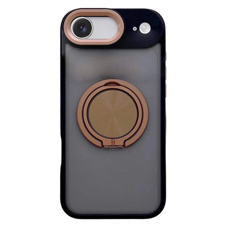 For iPhone Air Skin Feel Frosted 360 Degree Rotation Magnetic Holder MagSafe Phone Case(Desert Gold) - Immagine 1