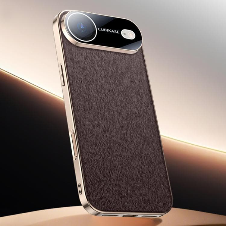 For iPhone Air Skin Feel Leather Texture Cooling Phone Case(Brown) - Immagine 1