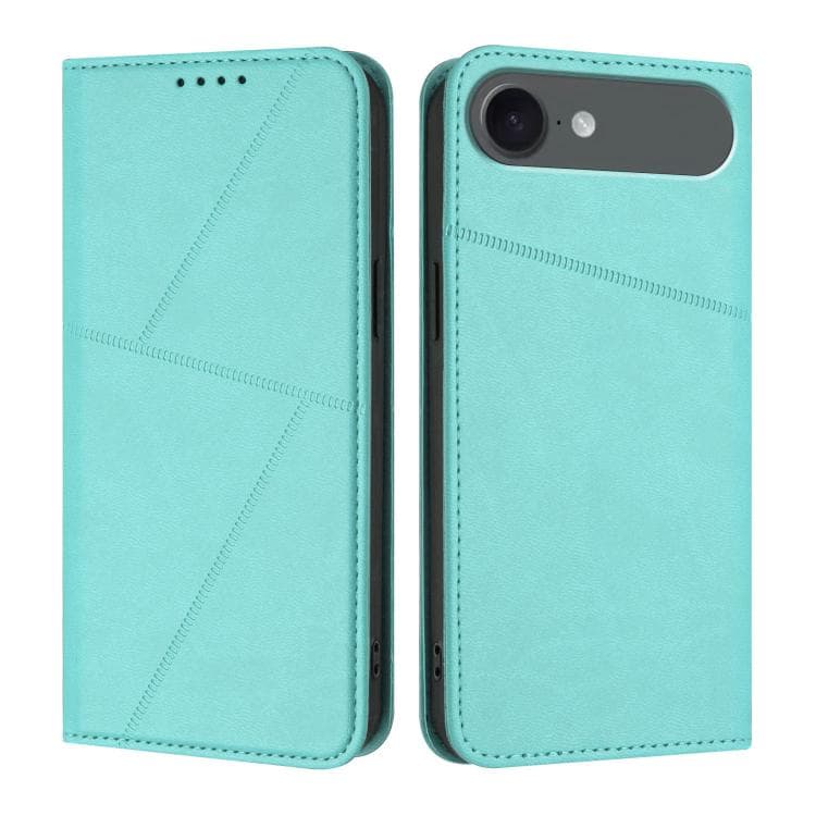 For iPhone Air Strong Magnetic Frosted Flip Leather Phone Case(Light Blue) - Immagine 1