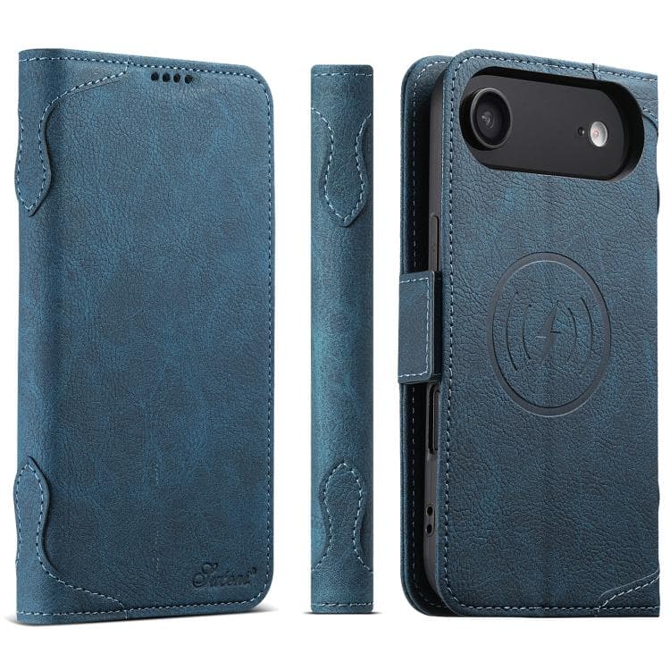 For iPhone Air SUTENI J07 Multifunctional Horizontal Flip Magsafe Leather Phone Case(Blue) - Immagine 1