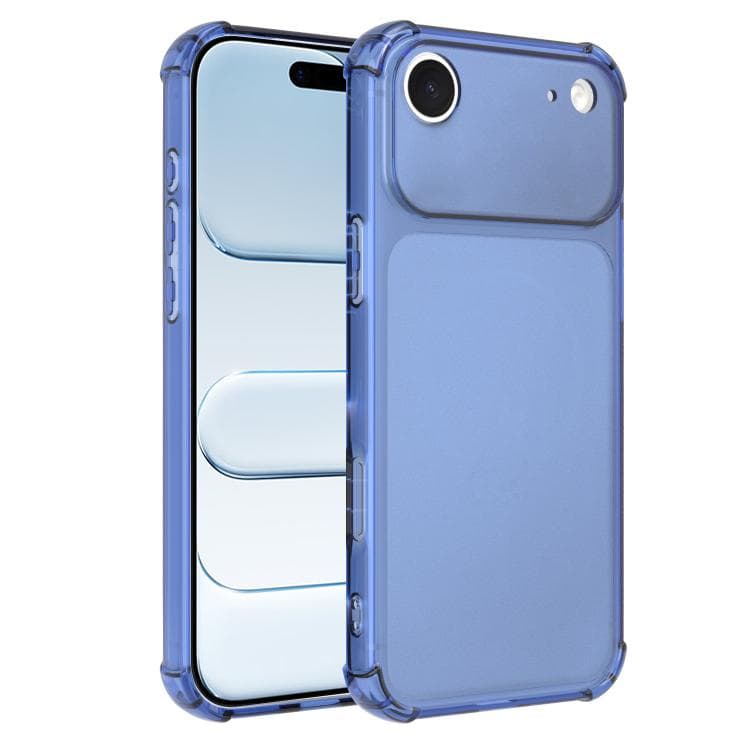 For iPhone Air Transforms Into 17 Large Window Frosted Airbag Shockproof TPU Phone Case(Blue) - Immagine 1