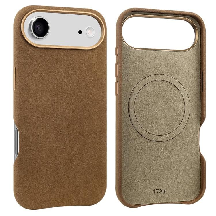 For iPhone Air VIETAO Suede MagSafe PU Leather Phone Case(Dark Brown) - Immagine 1
