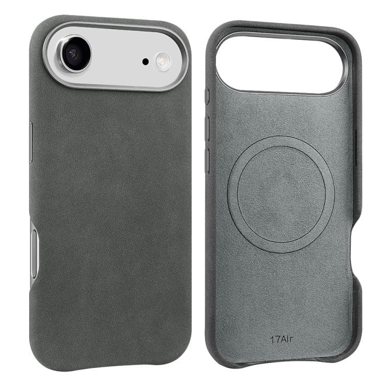 For iPhone Air VIETAO Suede MagSafe PU Leather Phone Case(Dark Grey) - Immagine 1