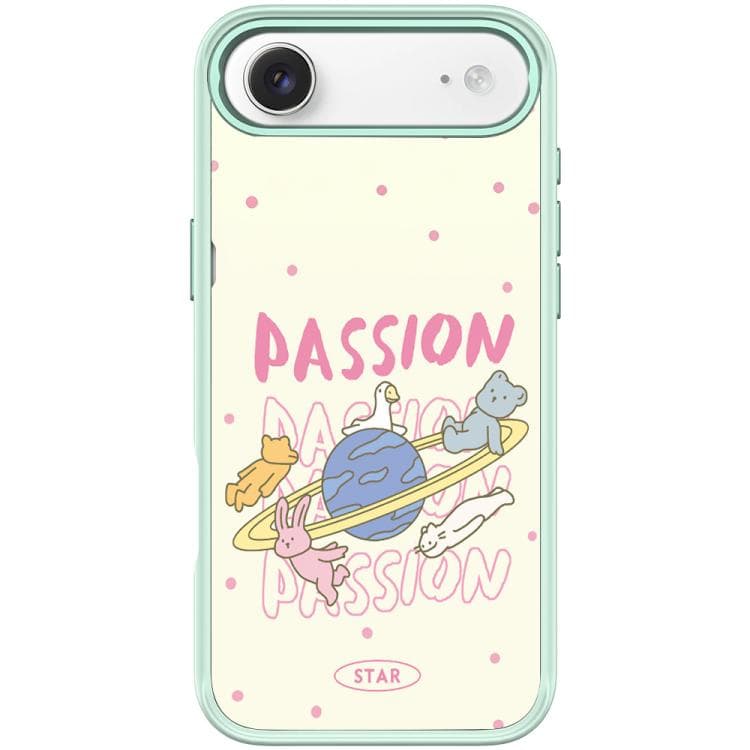 For iPhone Air White Planet Pattern Magnetic Phone Case(Light Green) - Immagine 1