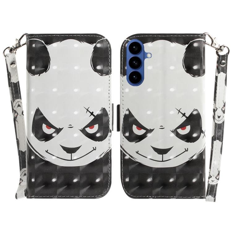 Per Samsung Galaxy S26 5G Custodia in Pelle Flip Colorata 3D (Orso Arrabbiato) - Immagine 1