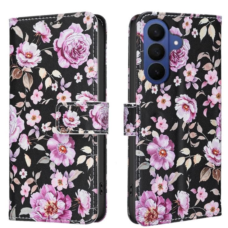 For Samsung Galaxy S26 5G BF42 Color Painting Leather Phone Case(Rose) - Immagine 1