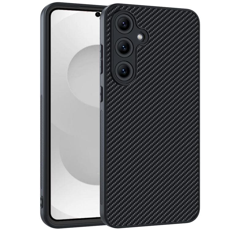 For Samsung Galaxy S26 5G Carbon Fiber Texture Printing Phone Case(Black) - Immagine 1