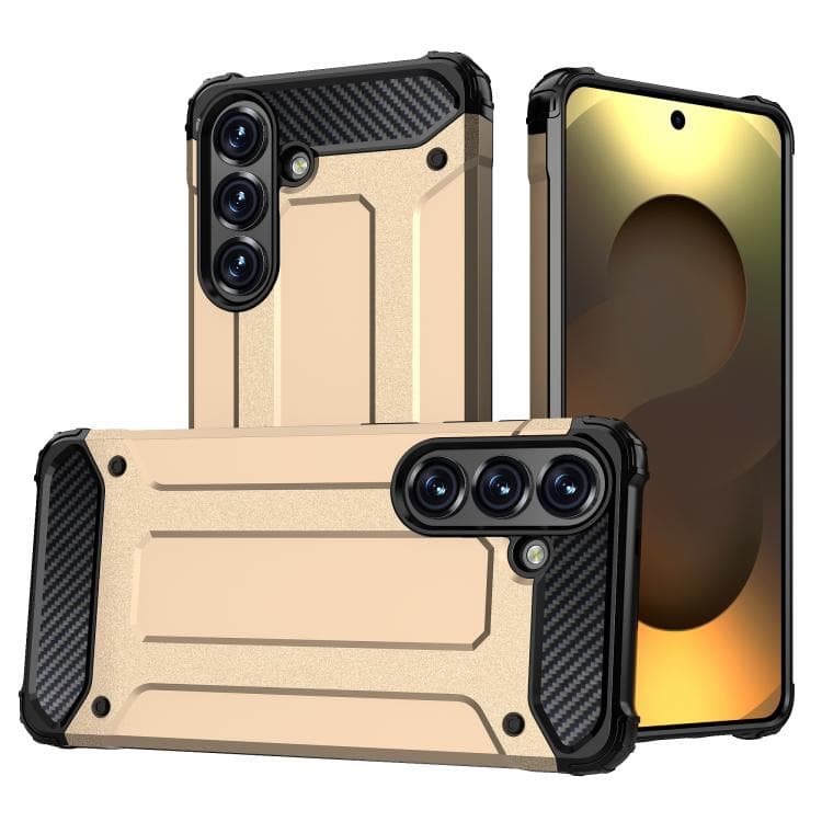 For Samsung Galaxy S26 5G Magic Armor TPU Hybrid PC Phone Case(Gold) - Immagine 1