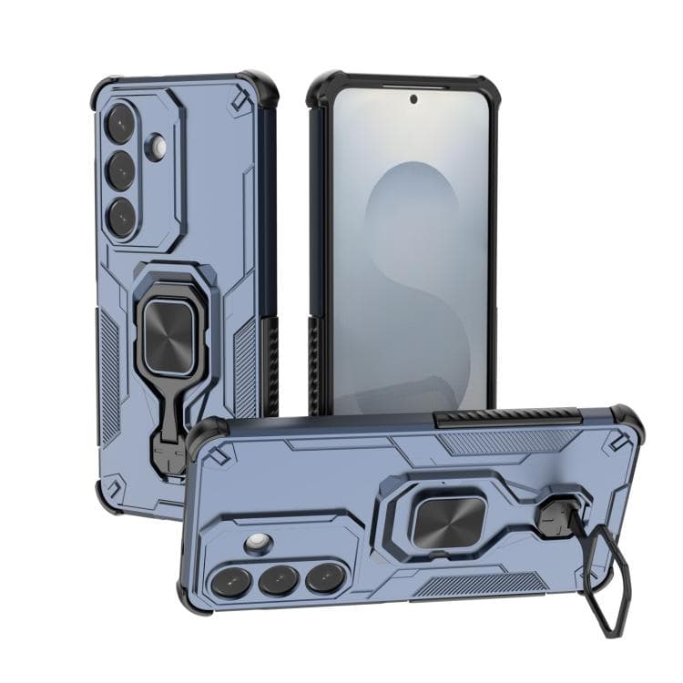For Samsung Galaxy S26 5G Metal Kickstand TPU Hybrid PC Phone Case(Blue) - Immagine 1