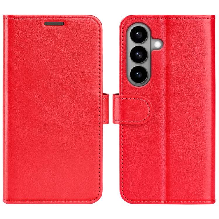 For Samsung Galaxy S26 5G R64 Texture Horizontal Flip Leather Phone Case(Red)